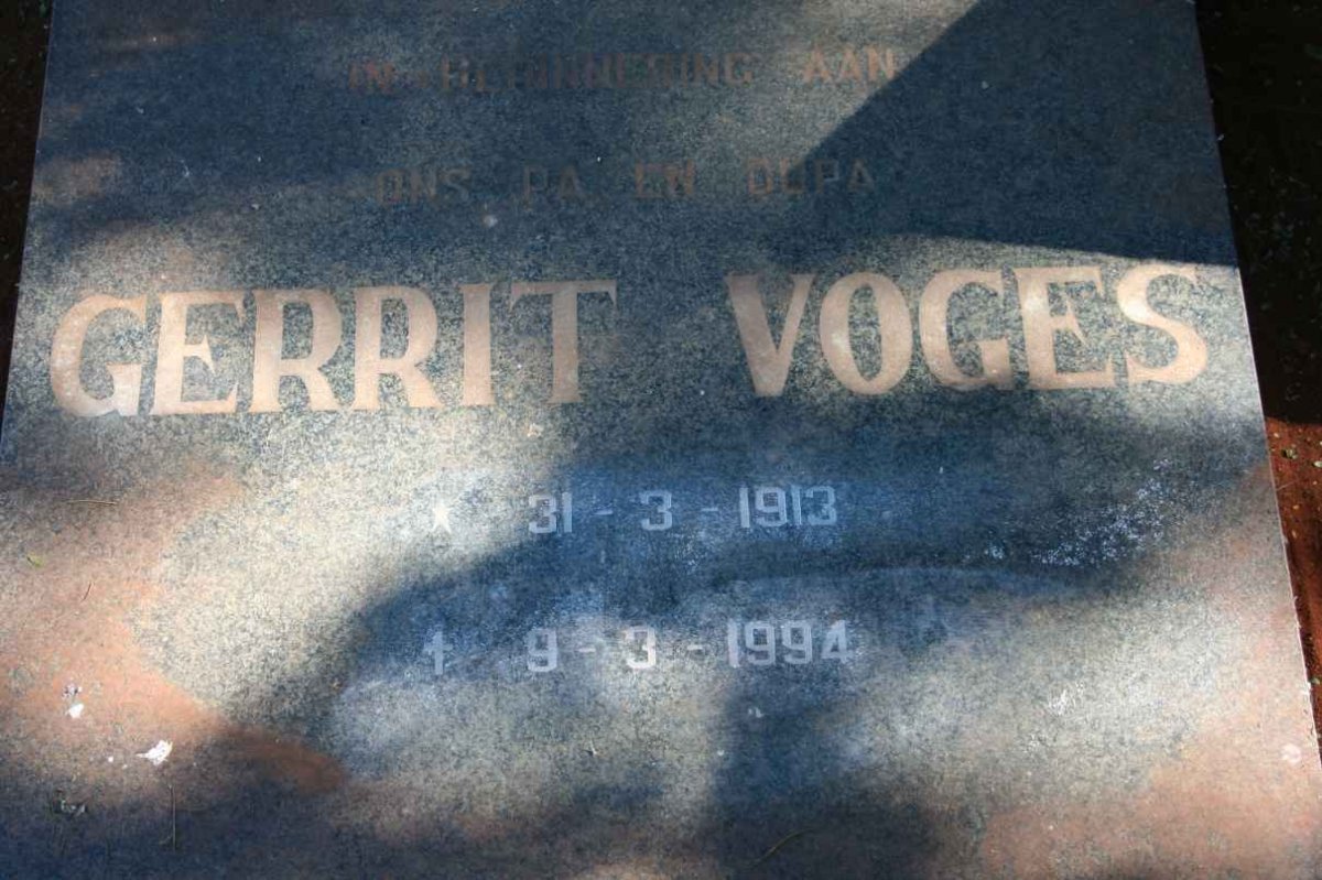 VOGES Gerrit 1913-1994