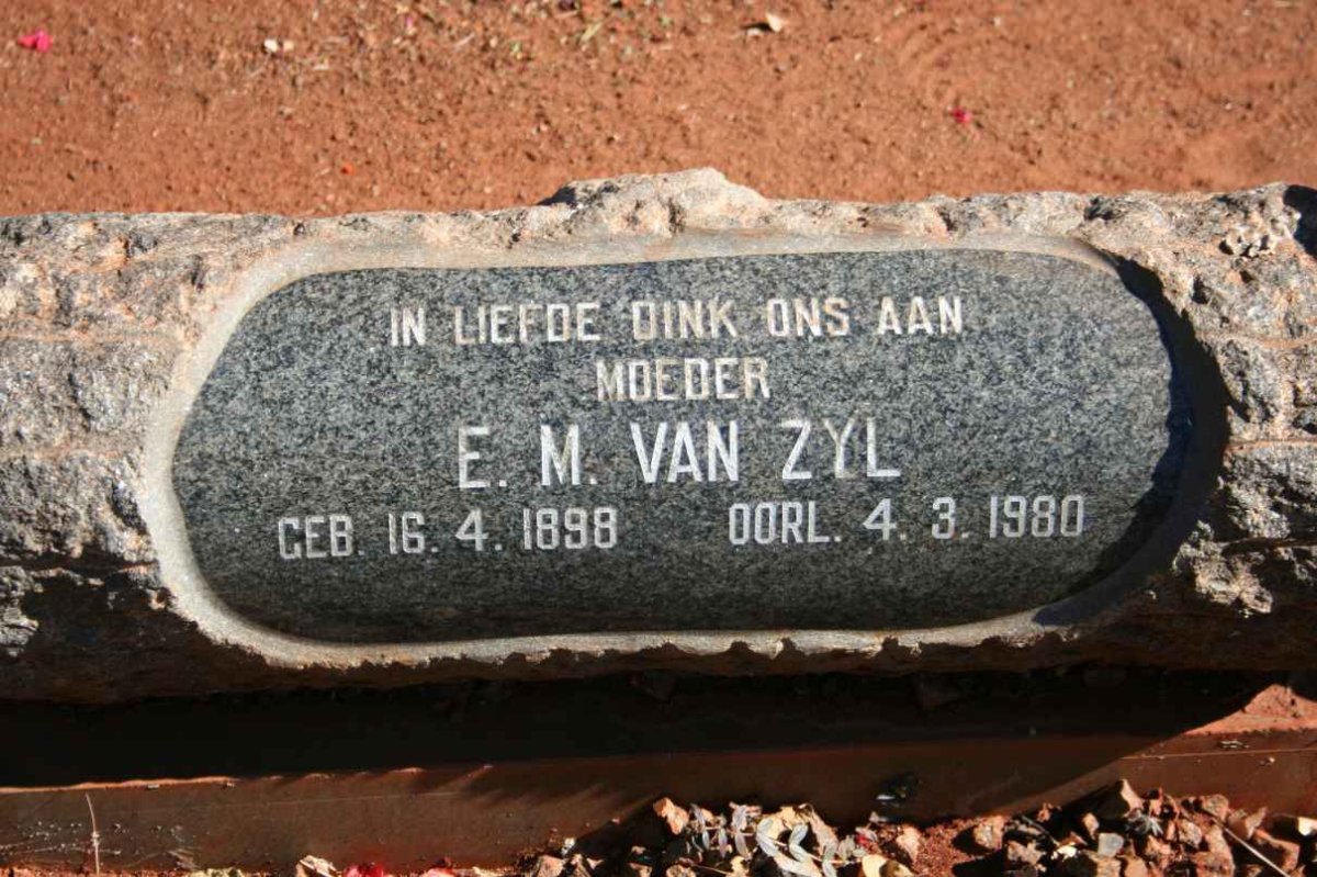 ZYL E.M., van 1898-1980
