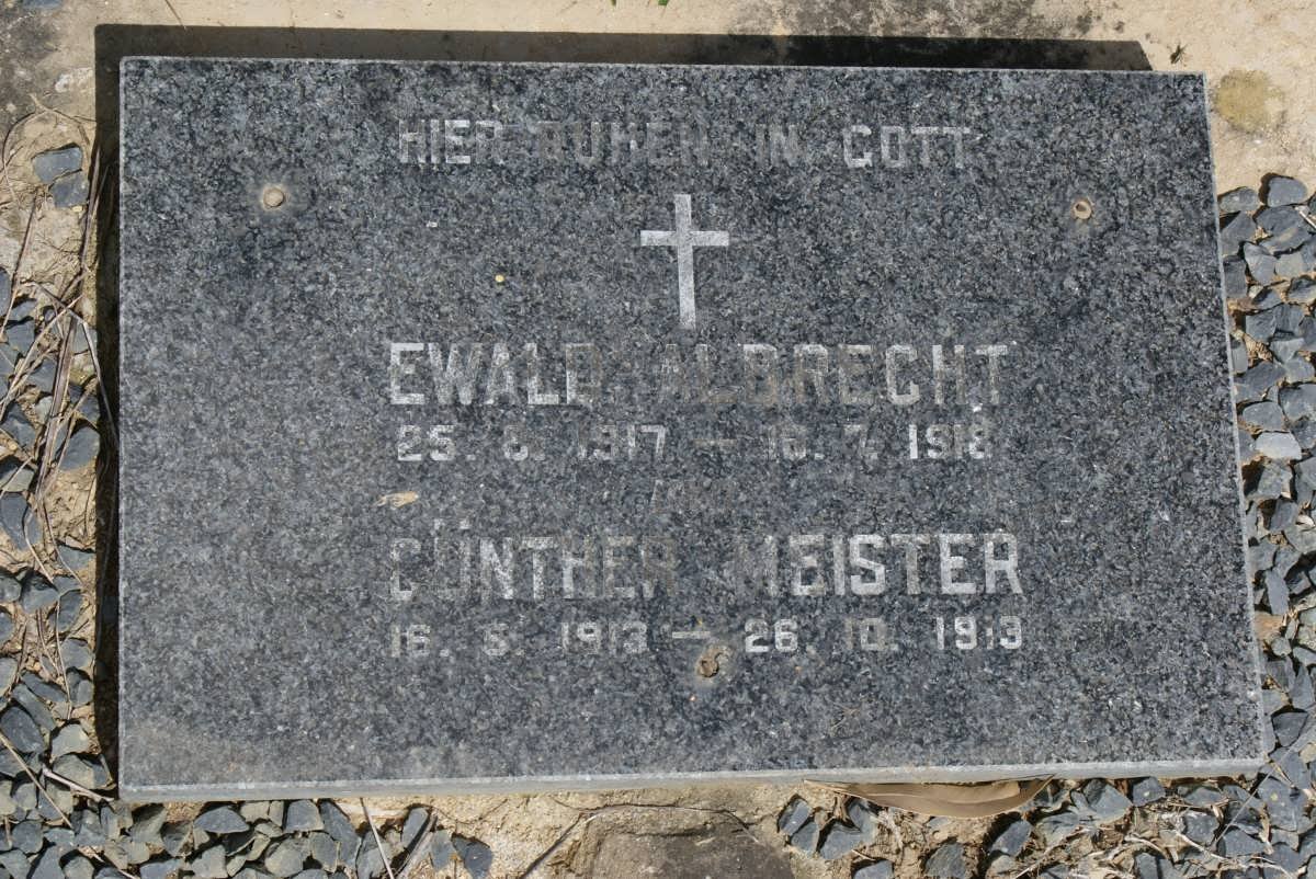ALBRECHT Ewald 1917-1918 :: MEISTER Günther 1913-1913