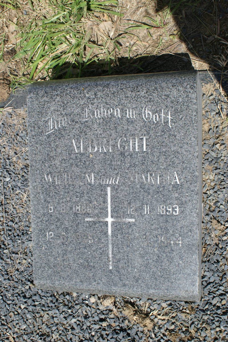 ALBRECHT Wilhelm 1886-19?5 &amp; Martha 1893-1944