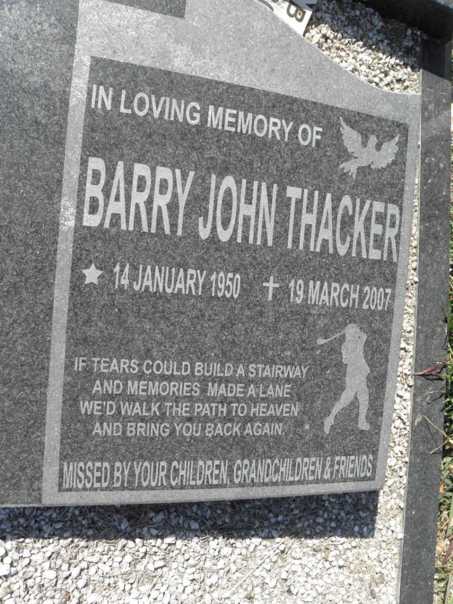 THACKER Barry John 1950-2007