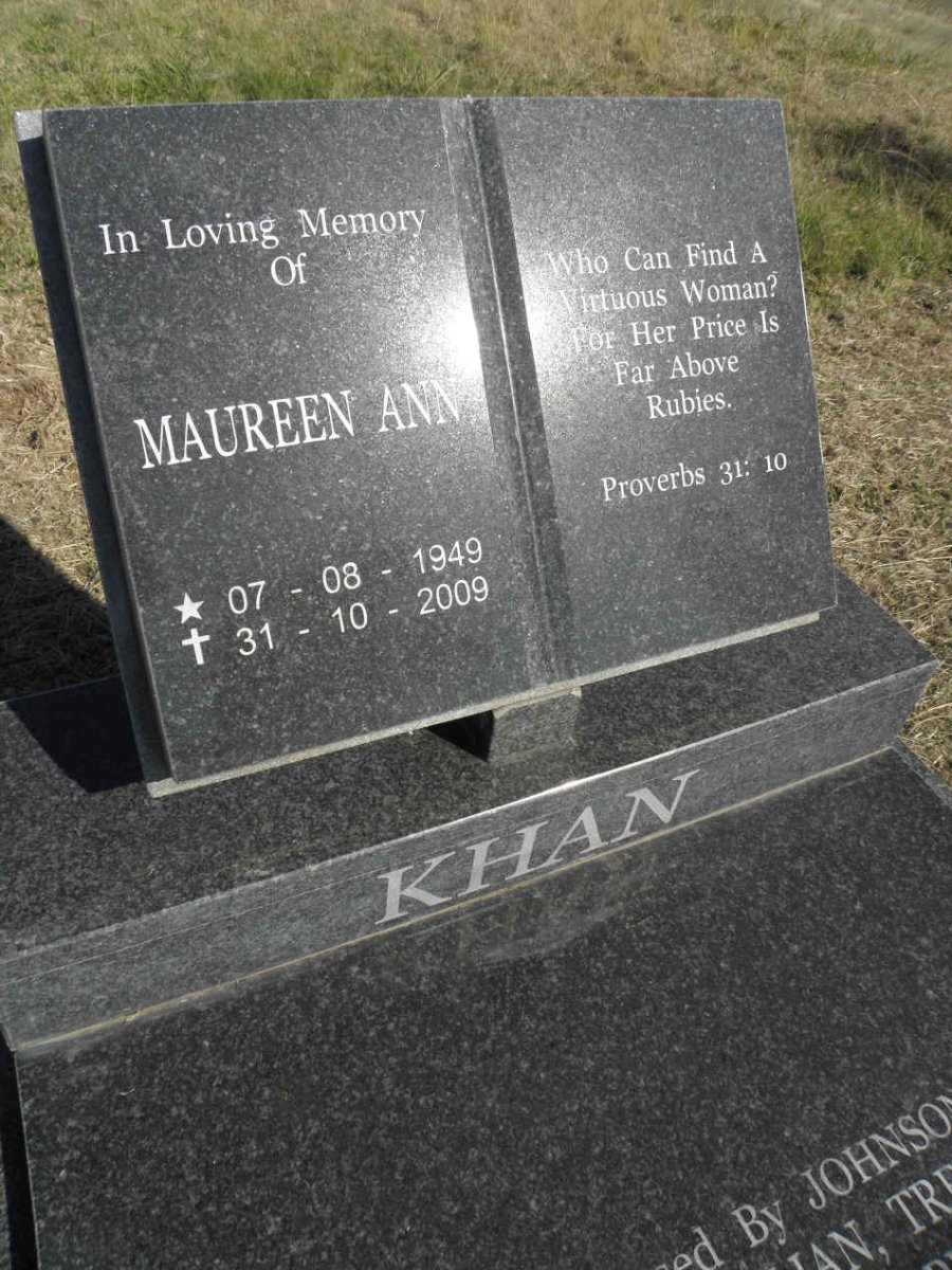 KHAN Maureen Ann 1949-2009