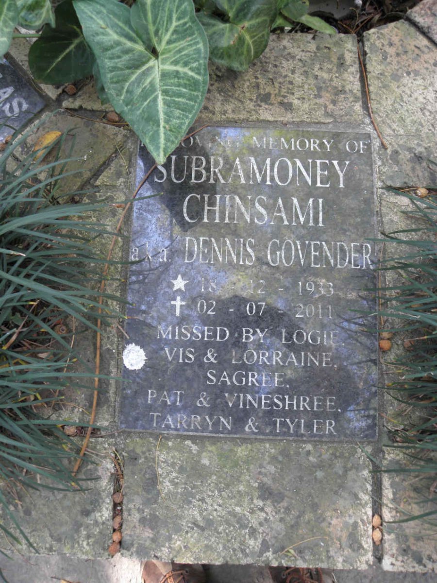 SUBRAMONEY Chinsami 1933-2011