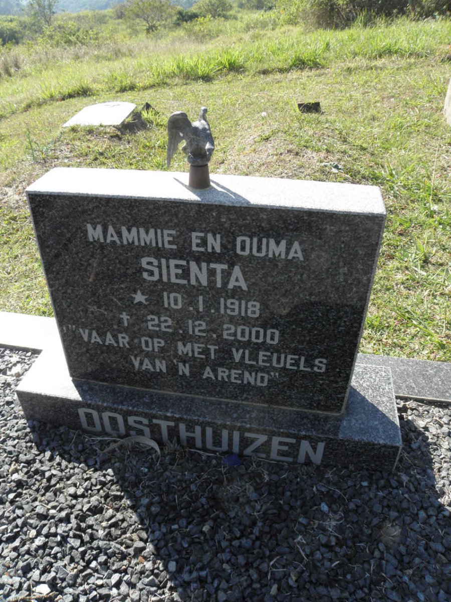 OOSTHUIZEN Sienta 1918-2000