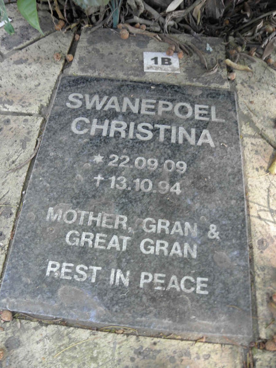 SWANEPOEL Christina 1909-1994