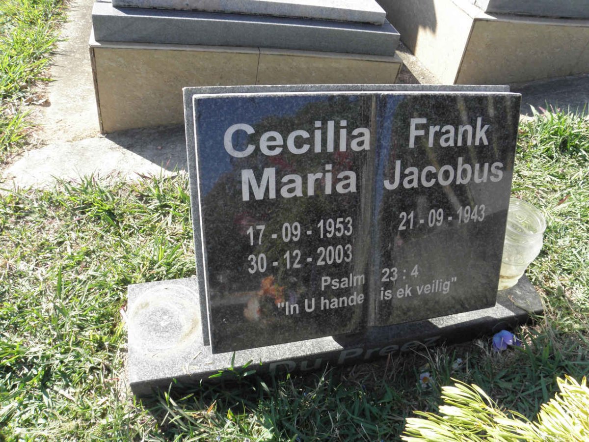PREEZ Frank, du 1943- &amp; Cecilia Maria 1953-2003