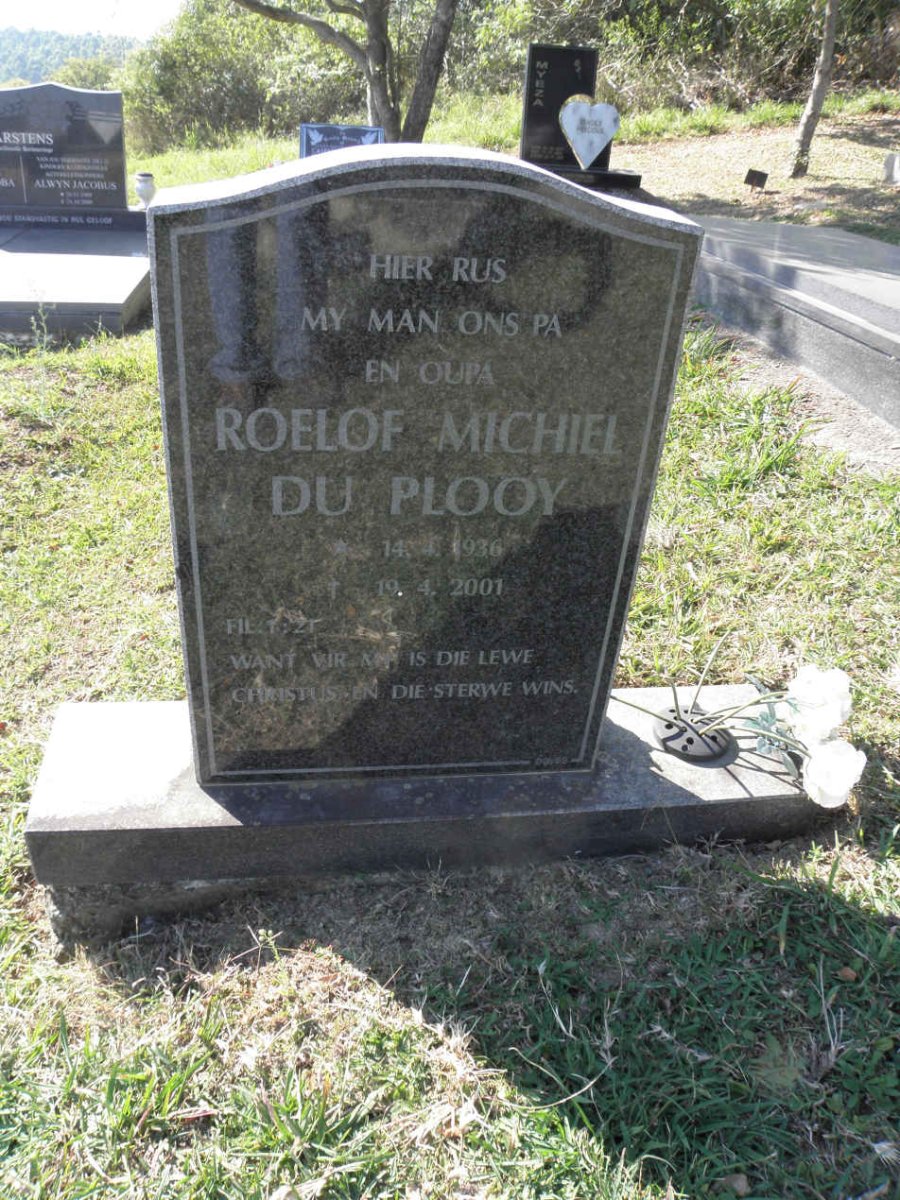 PLOOY Roelof Michiel, du 1936-2001