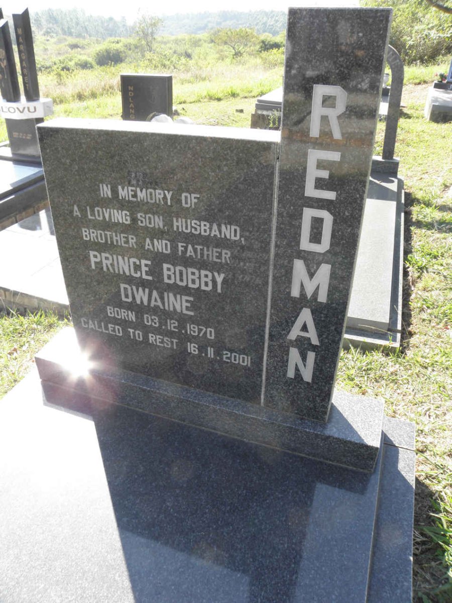 REDMAN Prince Bobby Dwaine 1970-2001