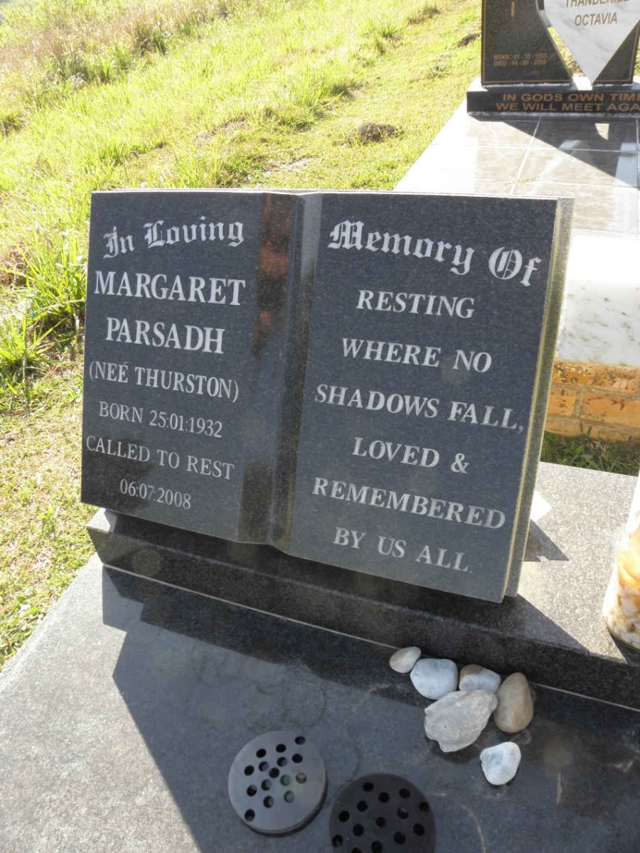 PARSADH Margaret nee THURSTON 1932-2008
