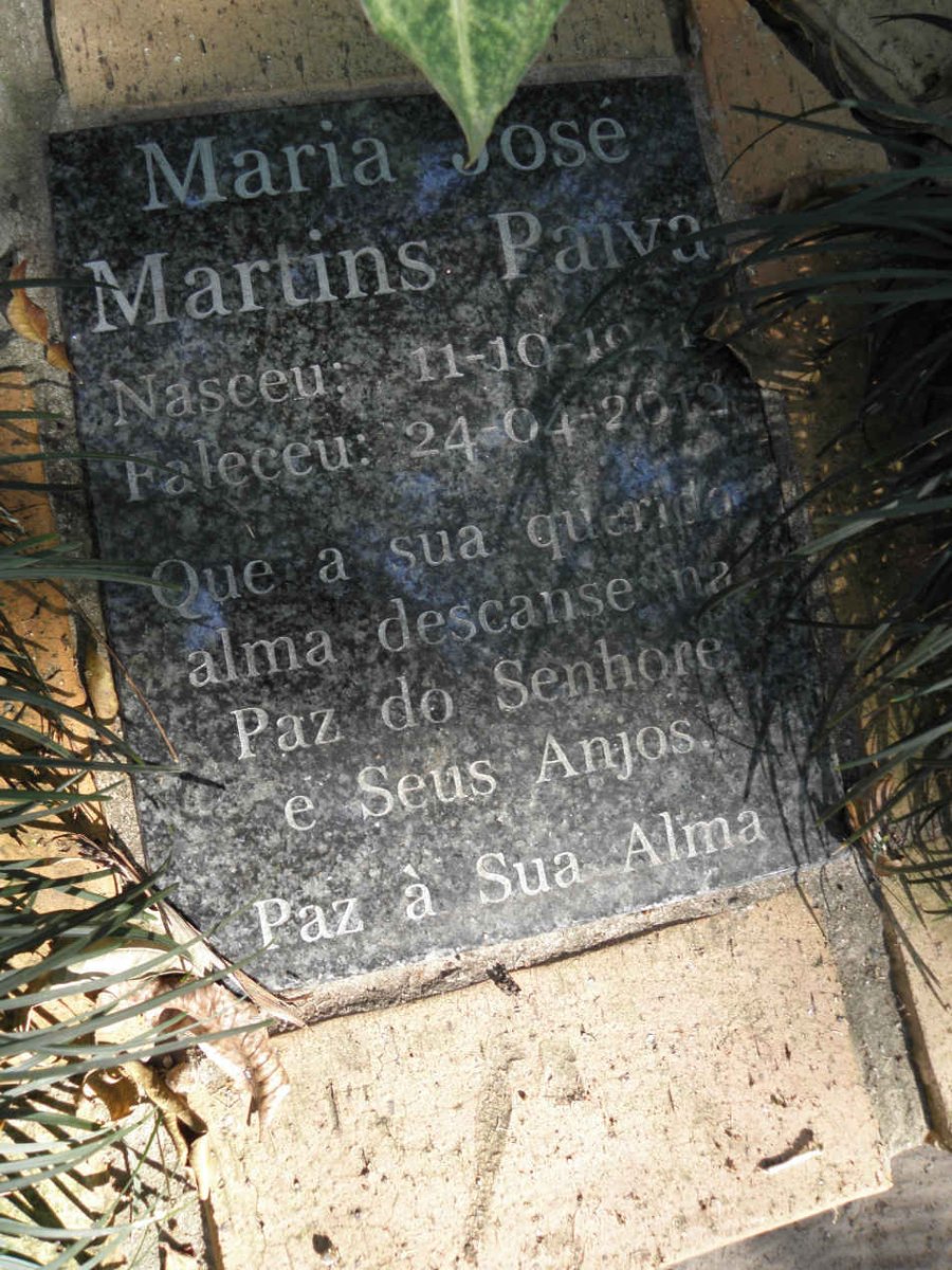 PAIVA Maria Jose Martins 1941-2012