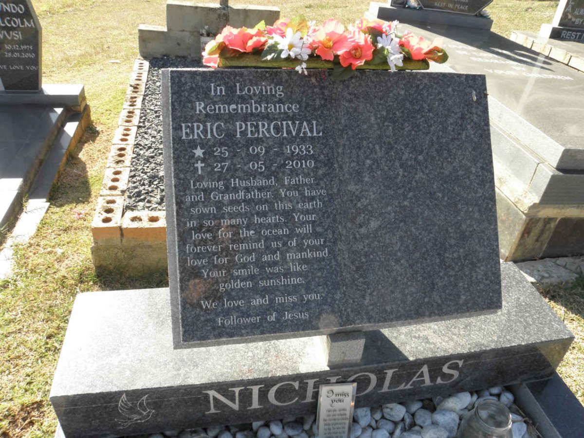 NICHOLAS Eric Percival 1933-2010