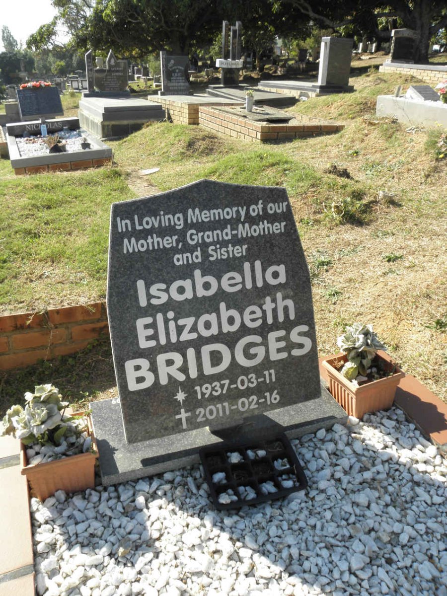 BRIDGES Isabella Elizabeth 1937-2011