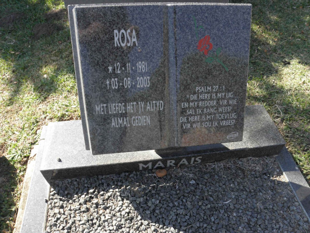 MARAIS Rosa 1981-2003