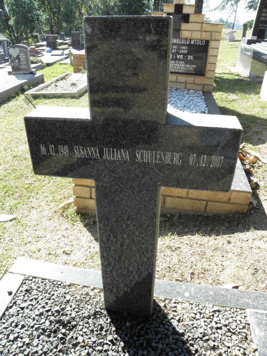 SCHULENBURG Susanna Juliana 1949-2007