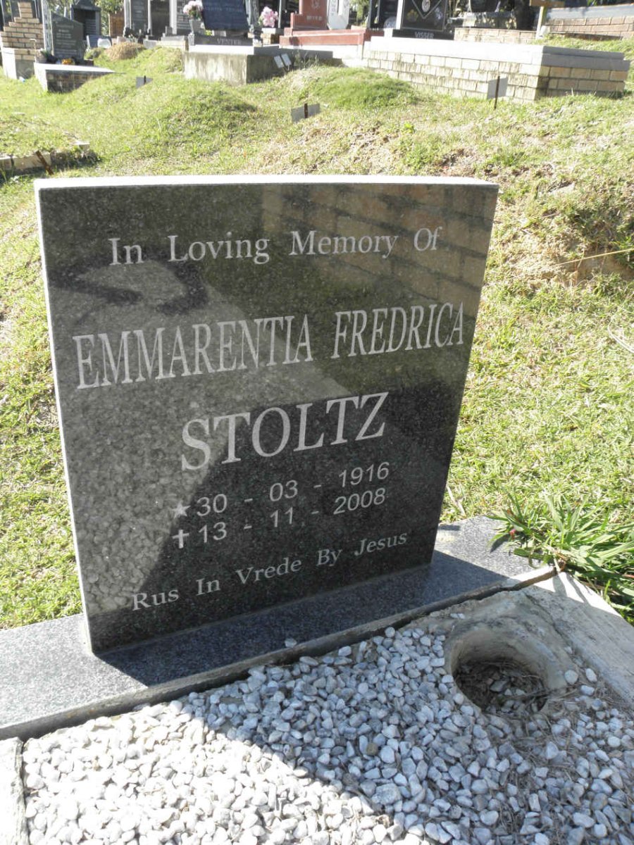 STOLTZ Emmarentia Fredrica 1916-2008