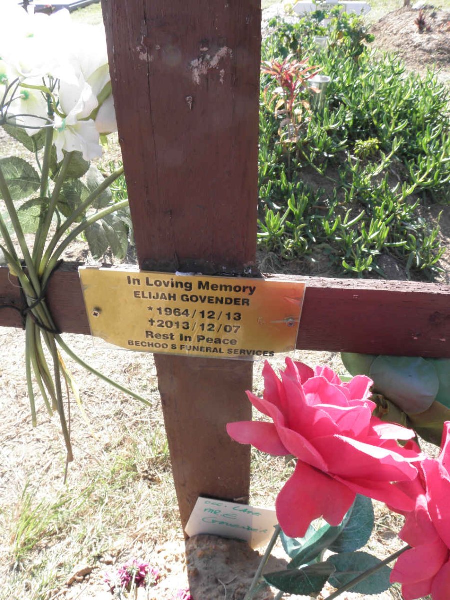 GOVENDER Elijah 1964-2013
