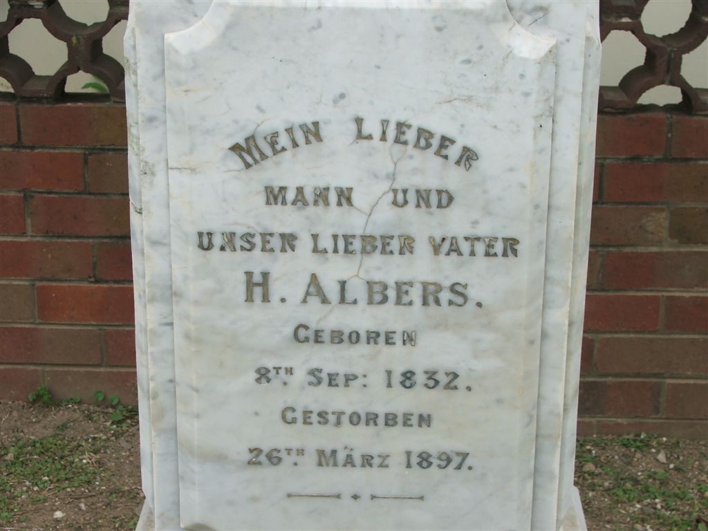 ALBERS H. 1832-1897
