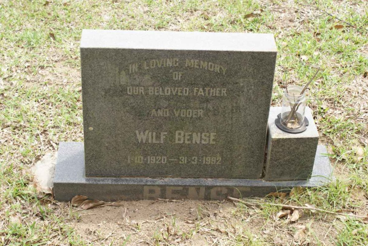 BENSE Wilf 1920-1982