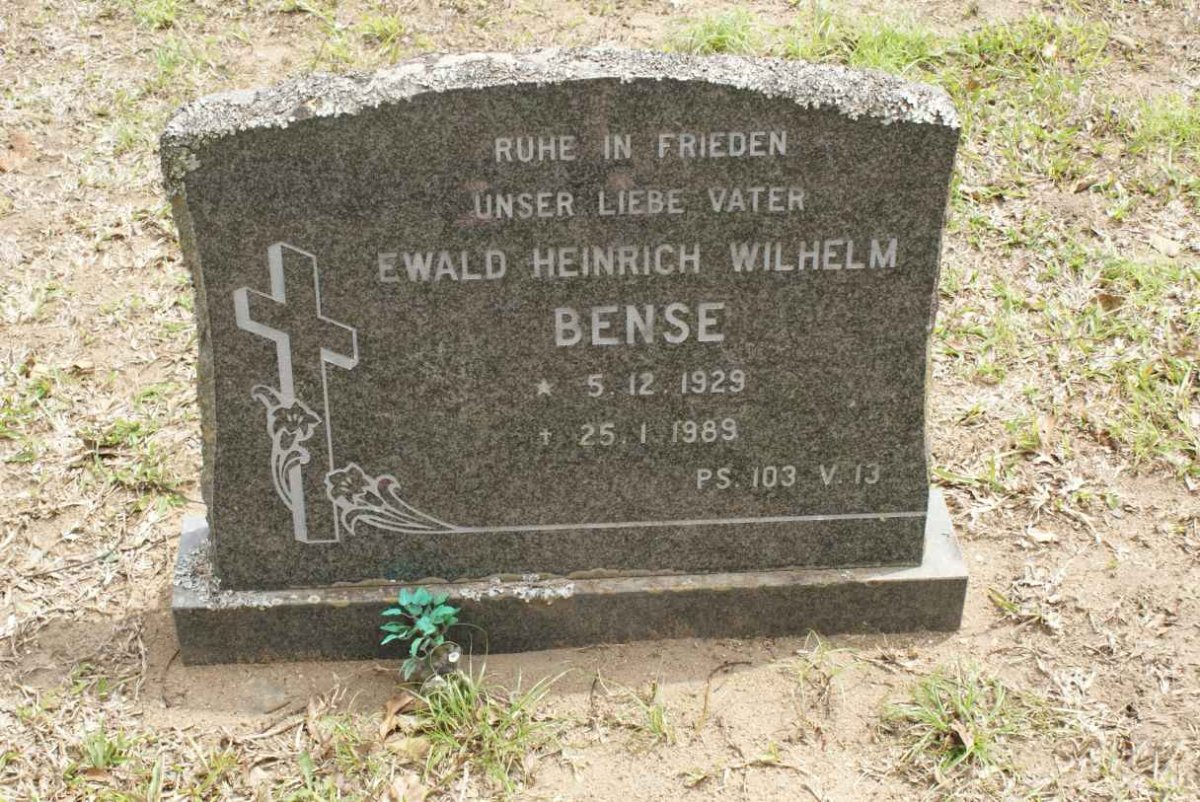BENSE Ewald Heinrich Wilhelm 1929-1989