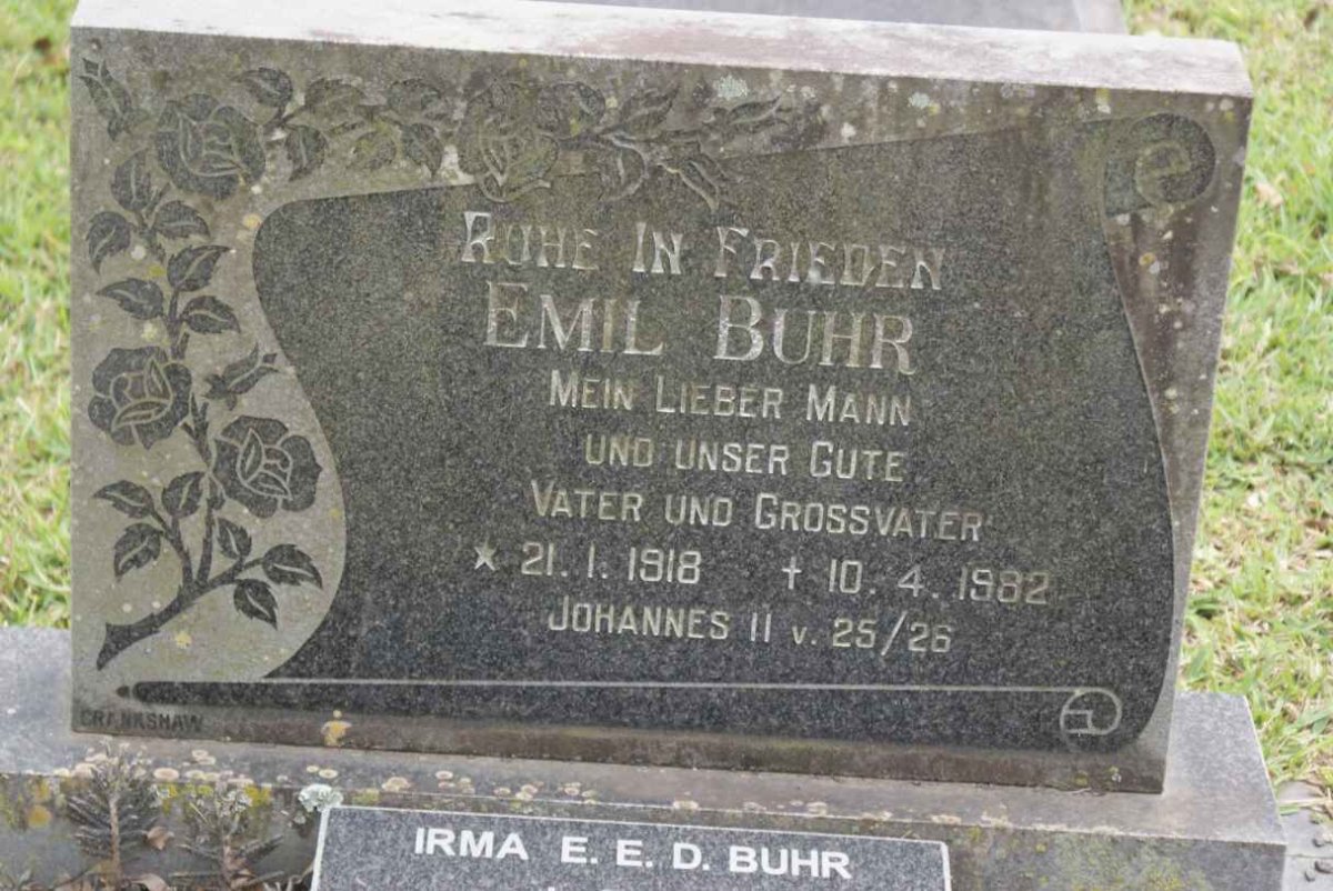 BUHR Emil 1918-1982 :: BUHR Irma E.E.D.
