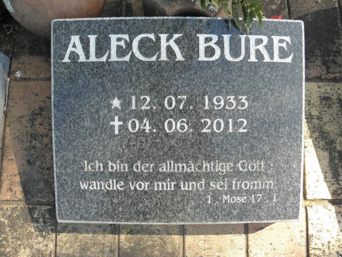 BURE Aleck 1933-2012