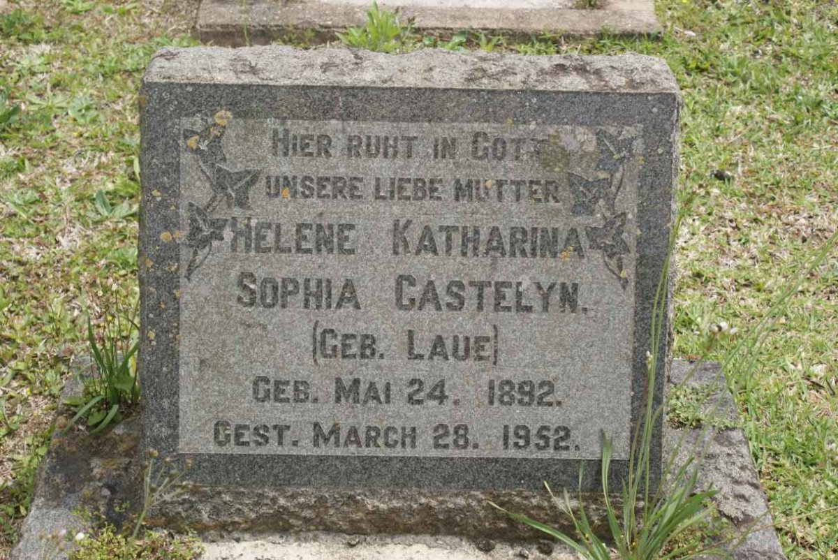 CASTELYN Helene Katharina Sophia nee LAUE 1892-1952