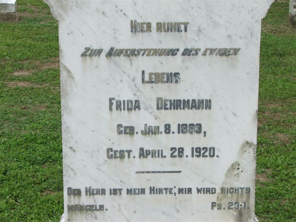 DEHRMANN Frida 1889-1920