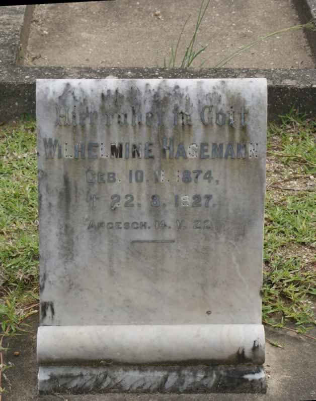 HAGEMANN Wilhelmina 1874-1927