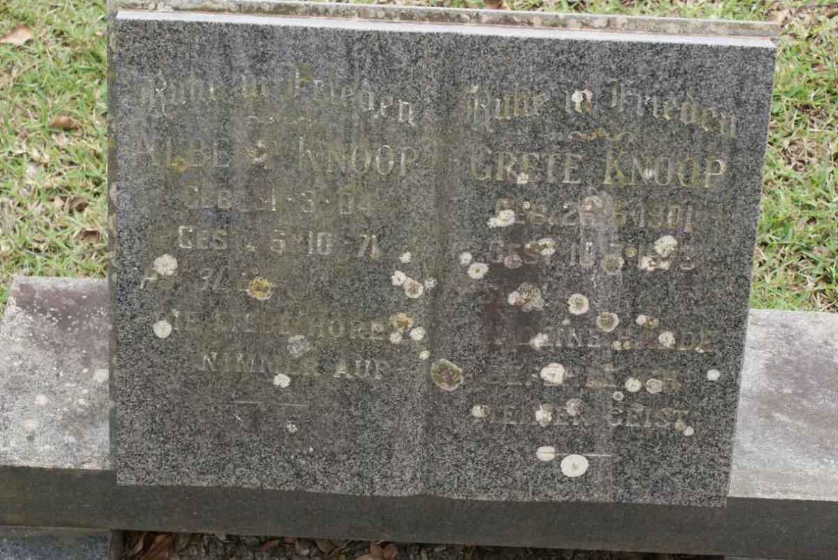 KNOOP Albert 1904-1971 &amp; Grete 1901-1973