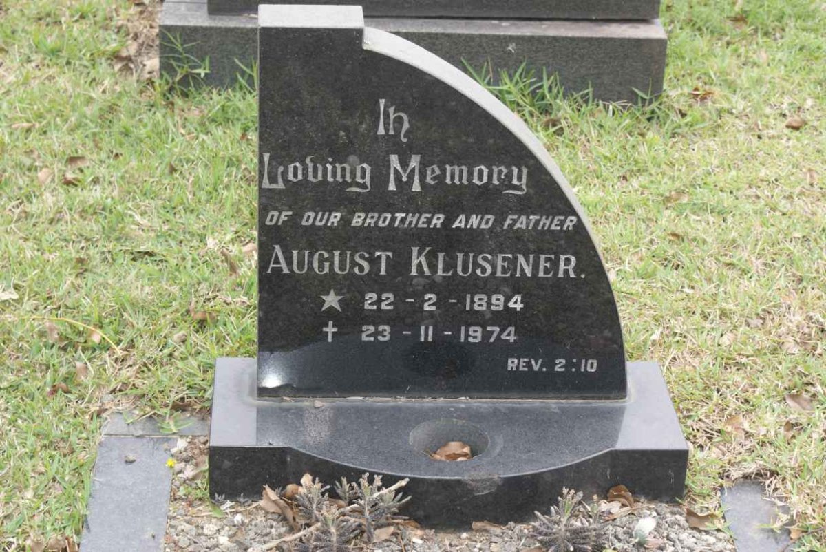 KLUSENER August 1894-1974