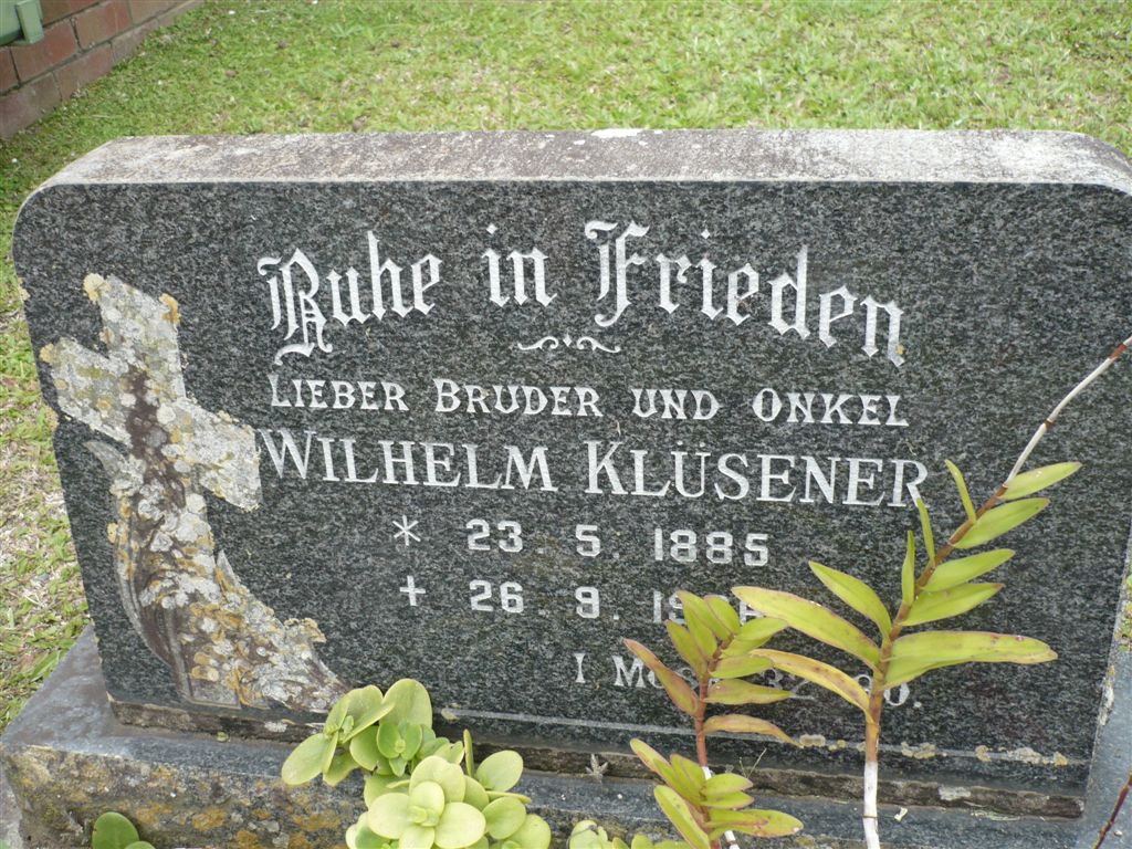 KLUSENER Wilhelm 1885-1966