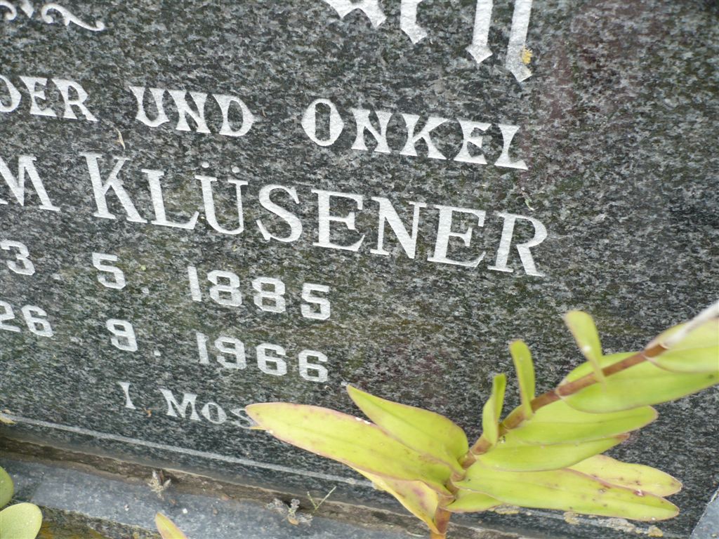 KLUSENER Wilhelm 1885-1966