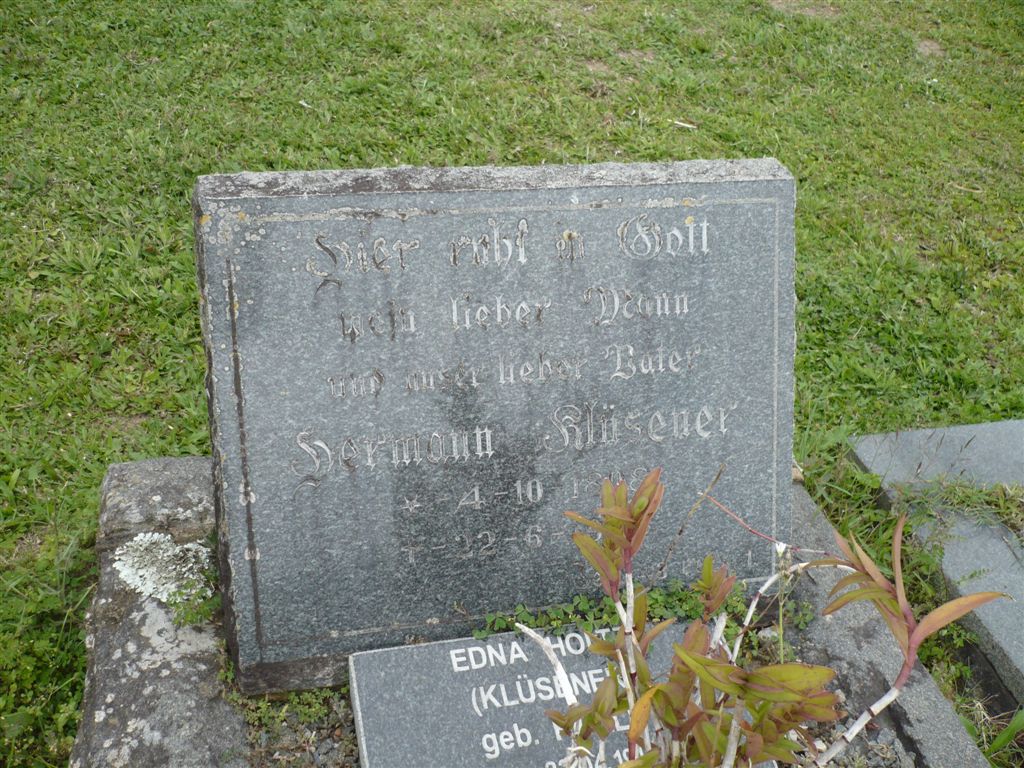 KLÜSENER Hermann 1898-1958 &amp;  Edna HOLTZ  formerly KLÜSENER, nee HOHLS 1915-2003