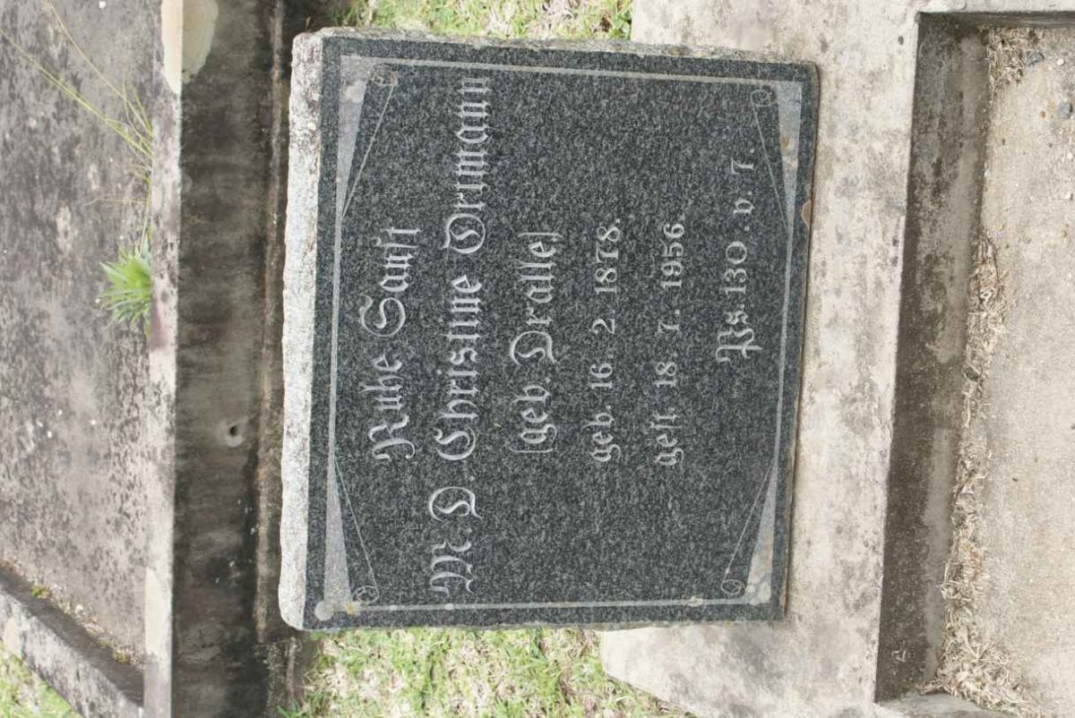 ORTMANN M.D. Christine nee DRALLE 1878-1956