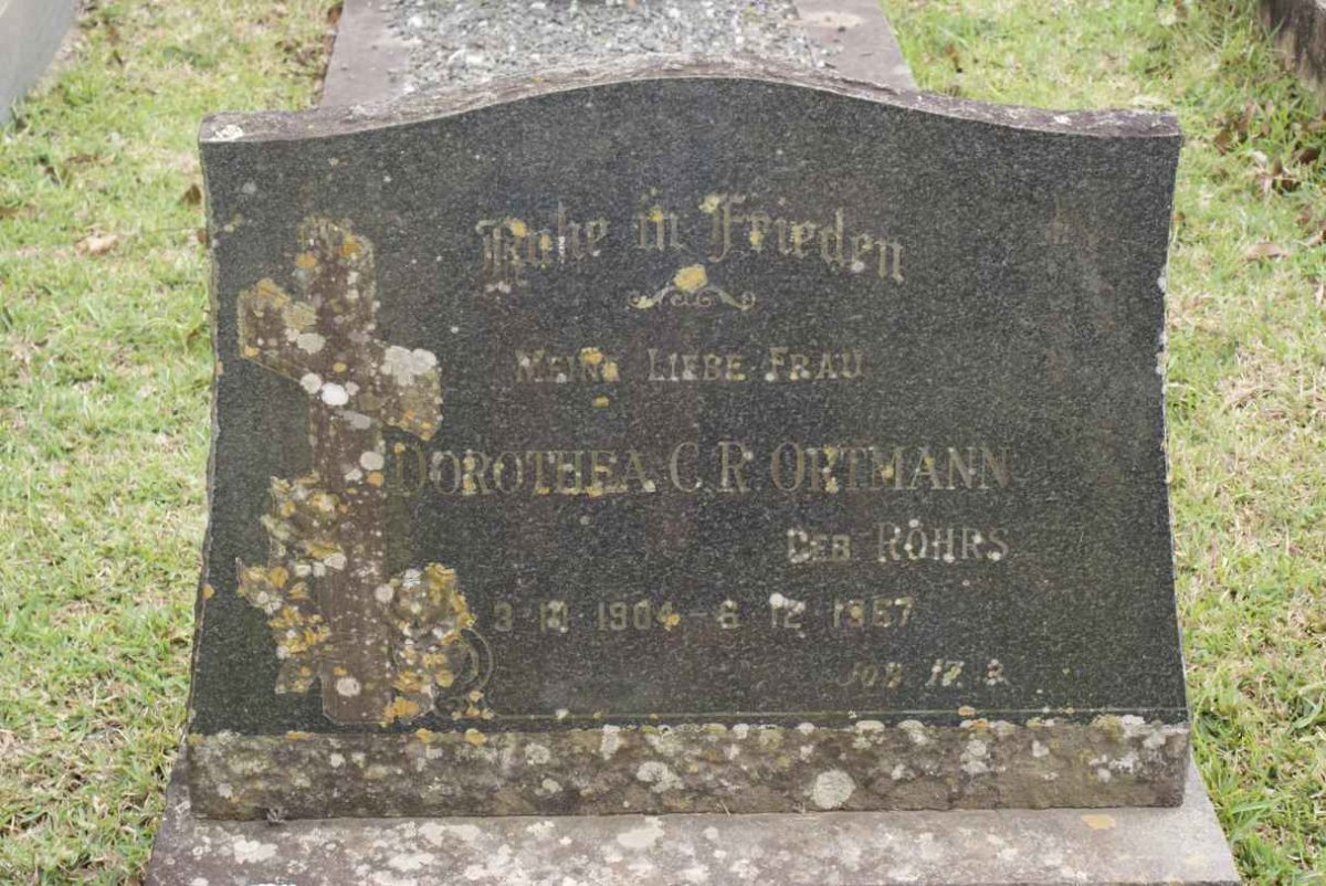 ORTMANN Dorothea C.R. nee ROHRS 1904-1967
