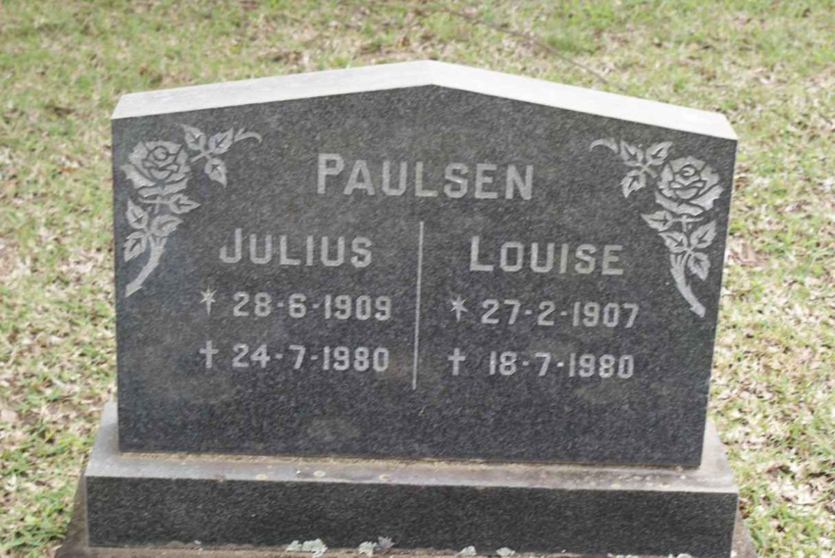 PAULSEN Julius 1908-1980 &amp; Louise 1907-1980