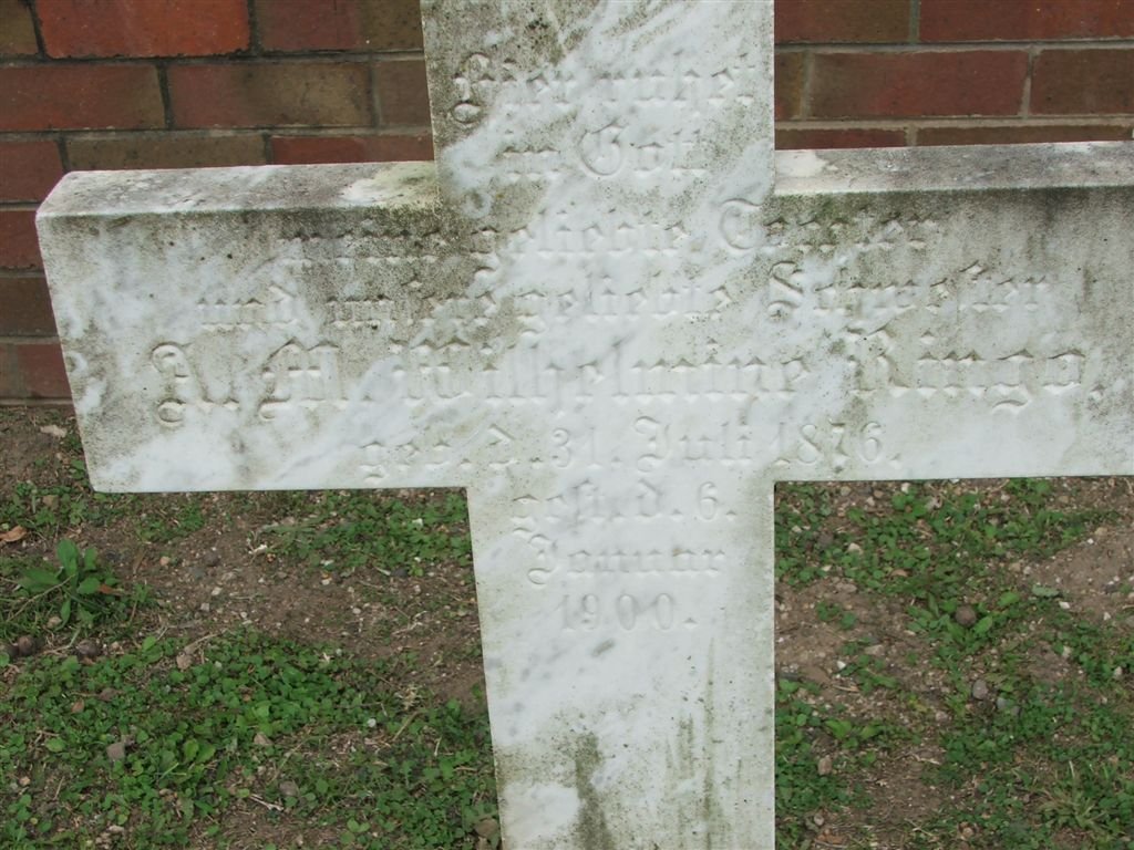 RINGO A.M. Willhelmine 1876-1900