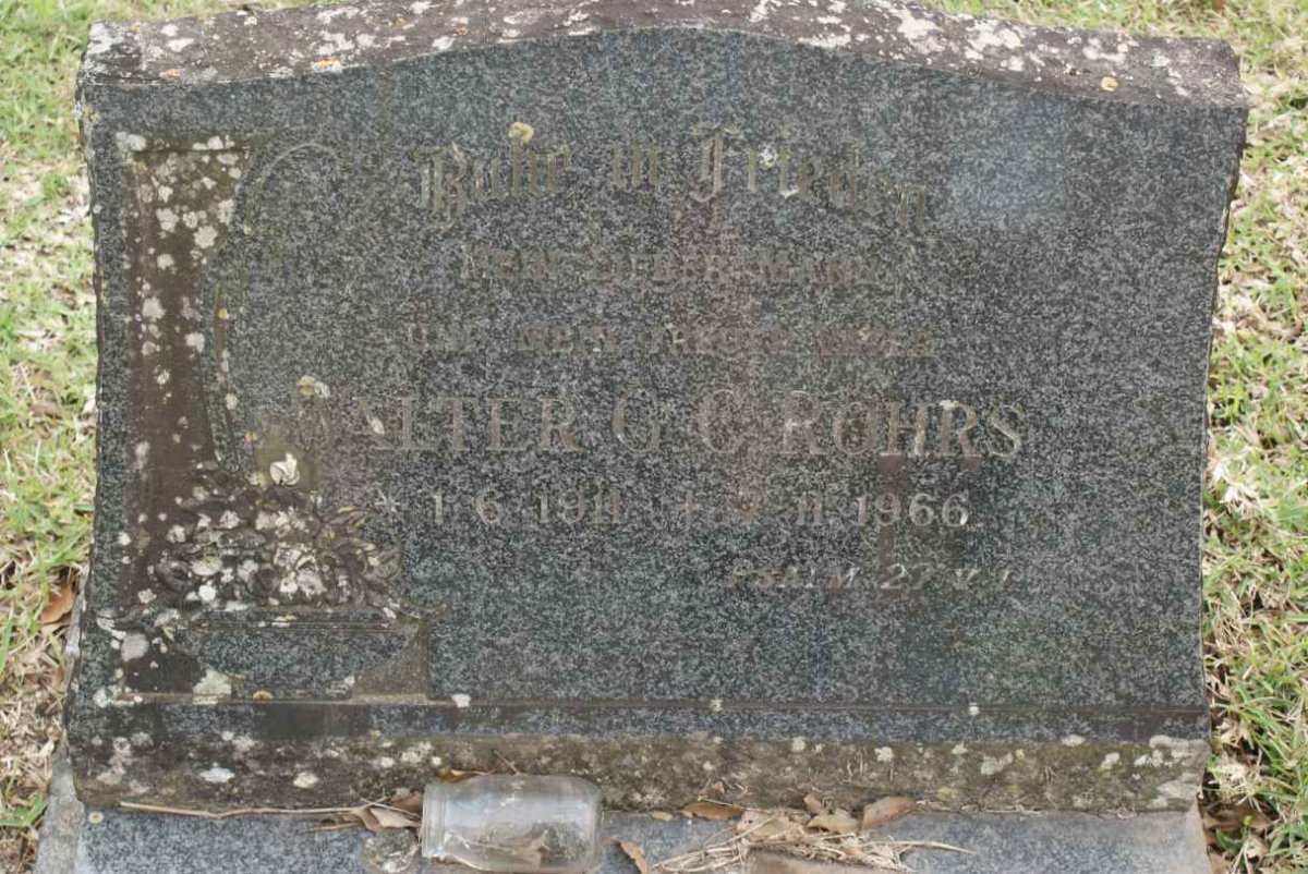 ROHRS Walter G.C. 1911-1966