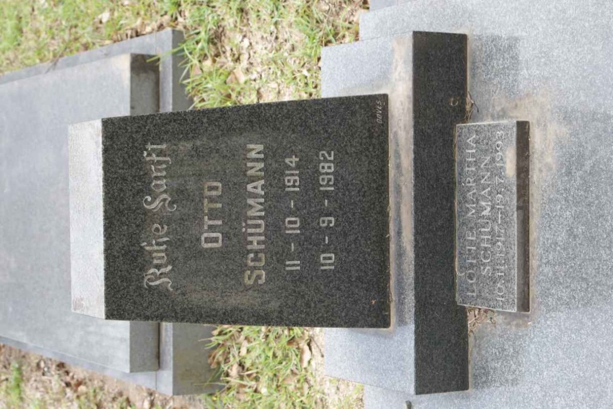 SCHUMANN Otto 1914-1982 &amp; Lotte Martha 1917-1993