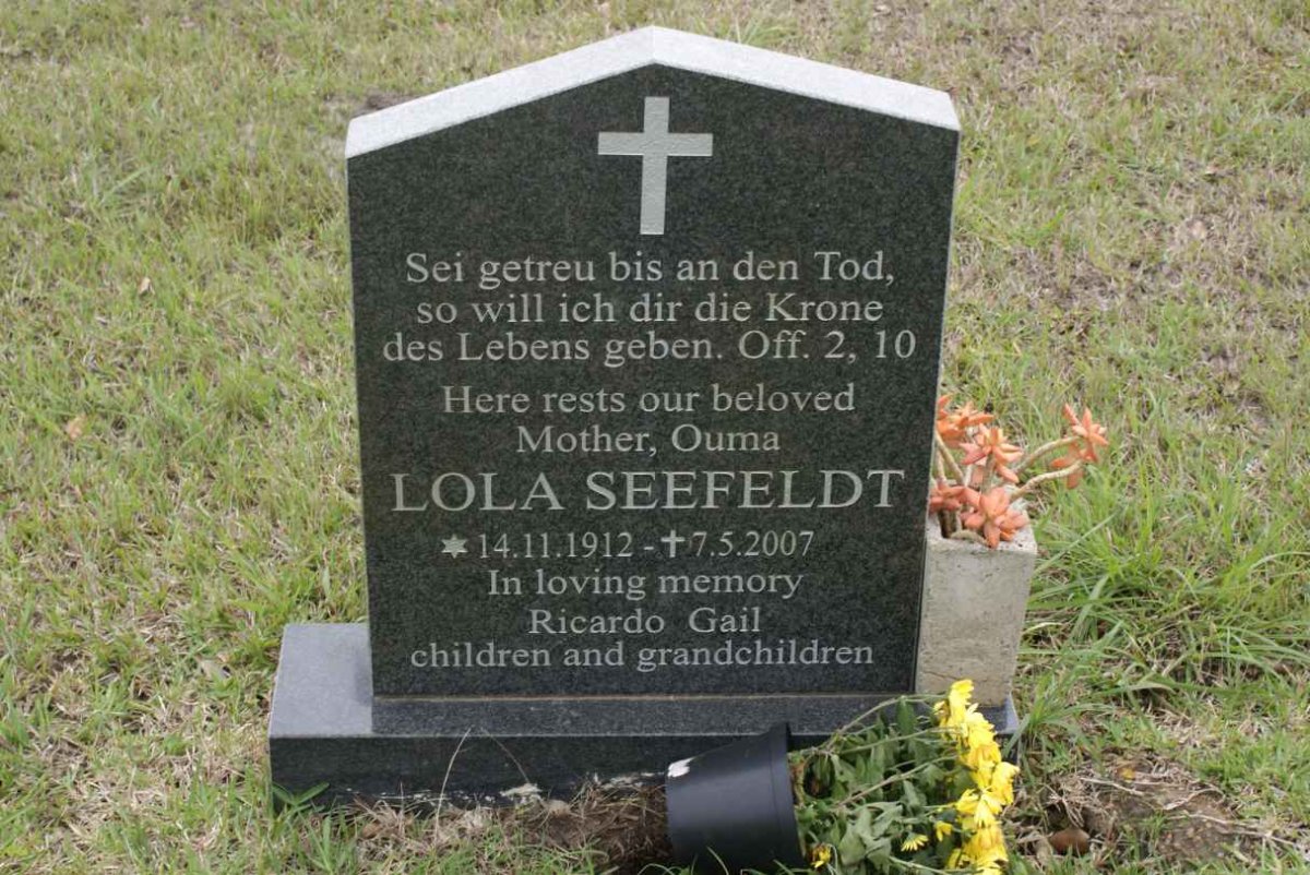 SEEFELDT Lola 1912-2007