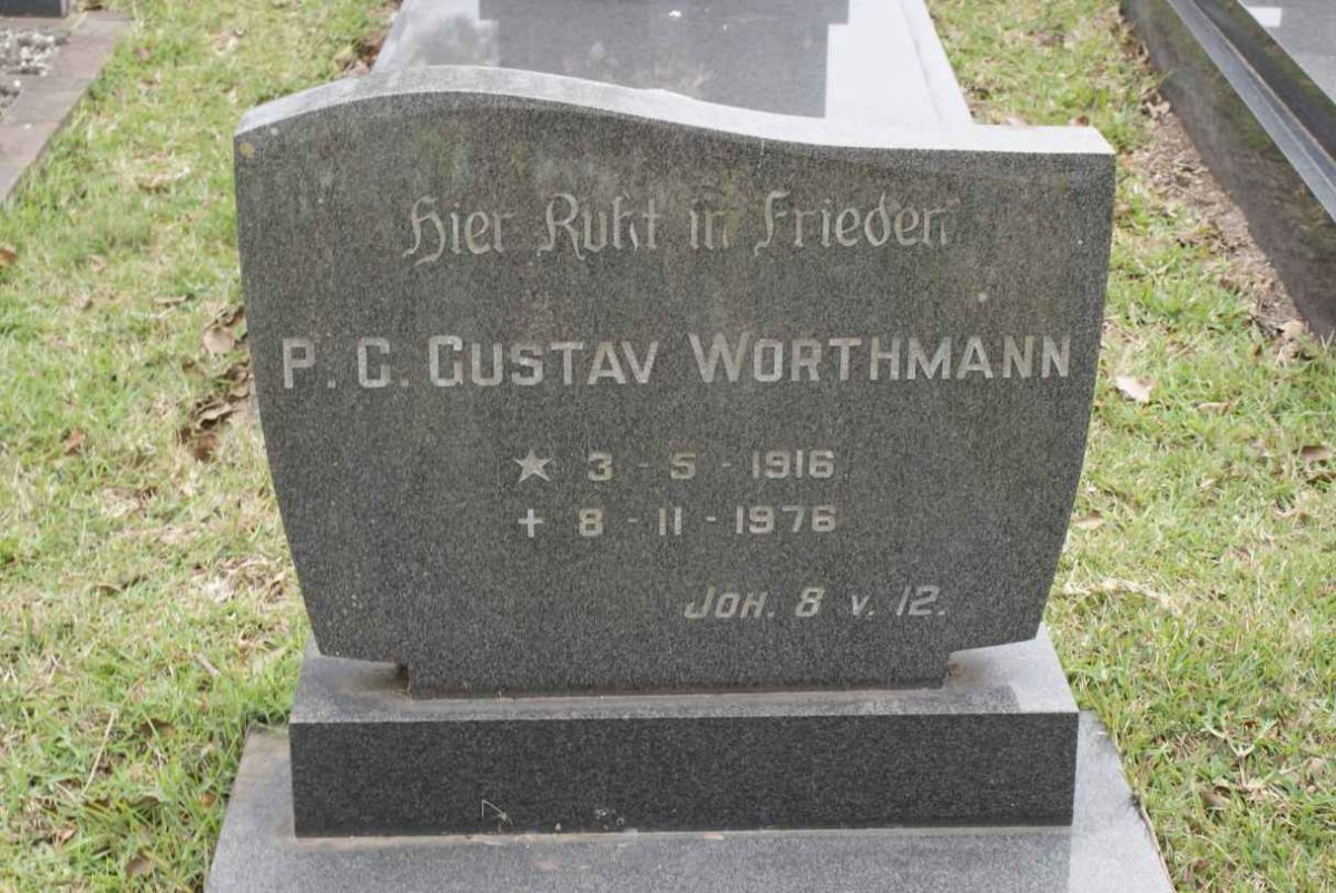 WORTHMANN P.C. Gustav 1916-1976
