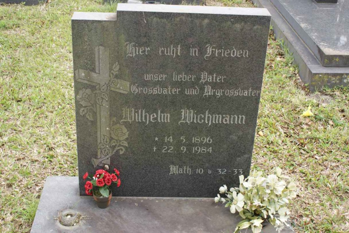WICHMANN Wilhelm 1896-1984