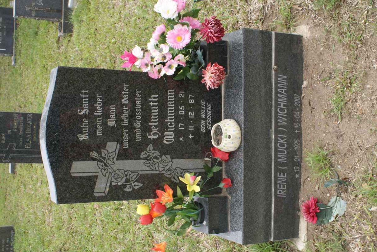 WICHMANN Helmuth 1921-1987 &amp;  Irene 1925-2007