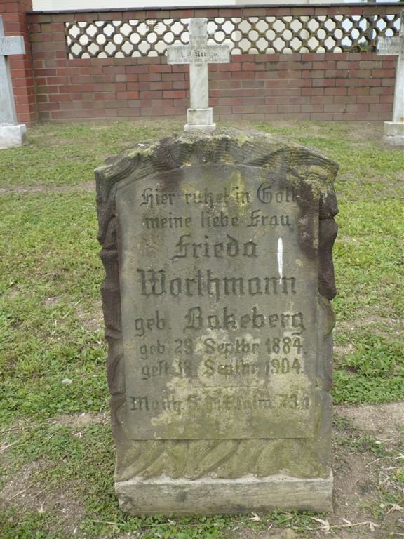 WORTHMANN Frieda nee BAKEBERG 1884-1904