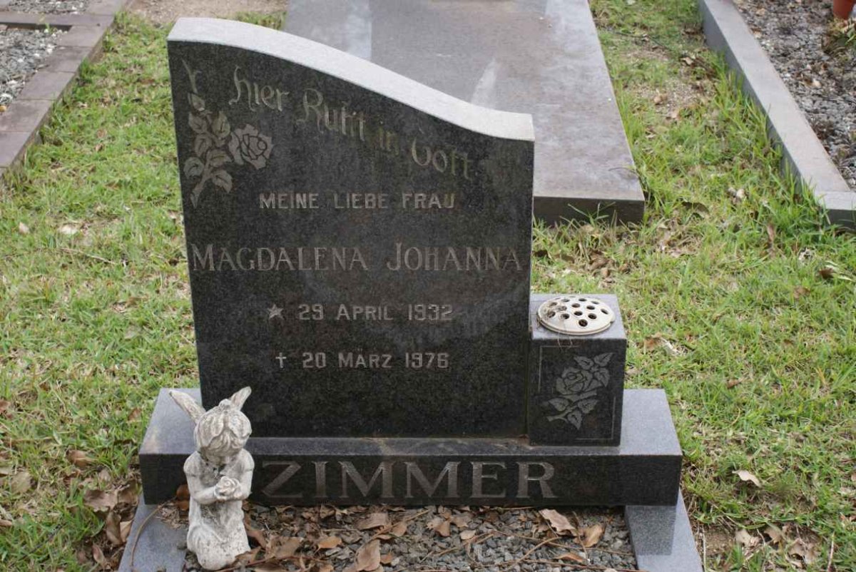 ZIMMER Magdalena Johanna 1932-1976
