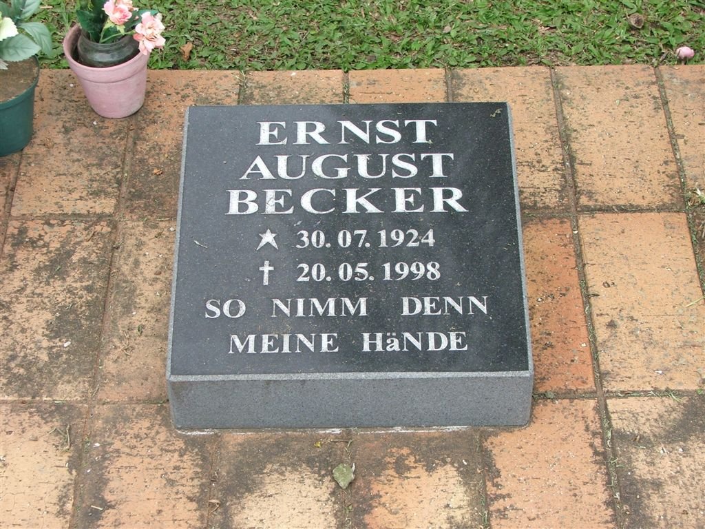 BECKER Ernst August 1924-1998