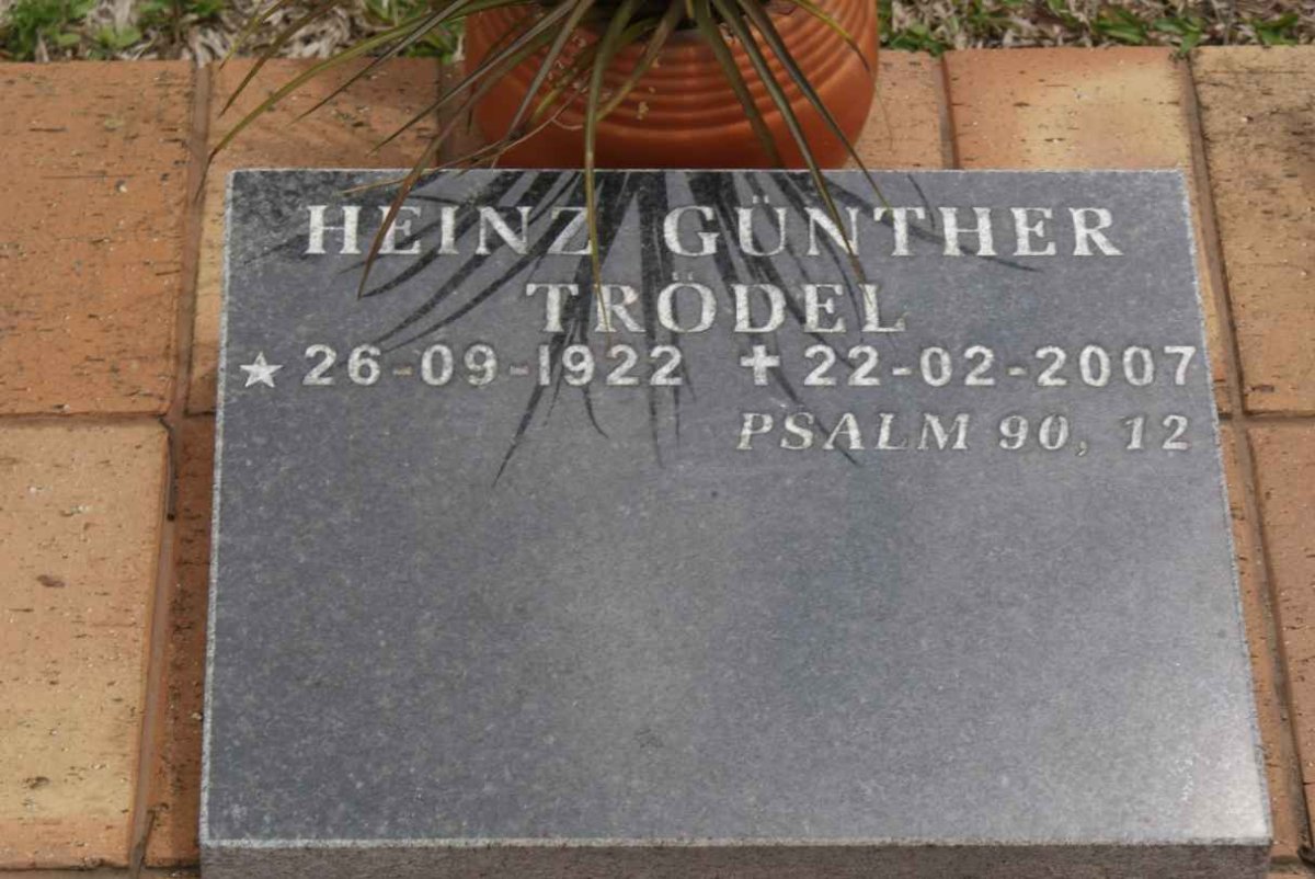 TRÖDEL Heinz Günther 1922-2007