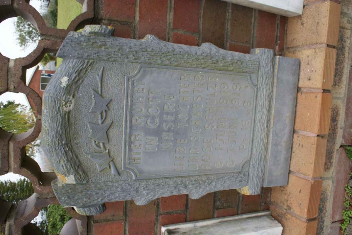 SCHULZE Rose 1919-1919