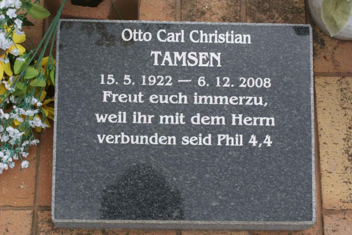 TAMSEN Otto Carl Christian 1922-2008