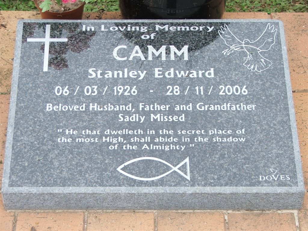 CAMM Stanley Edward 1926-2006